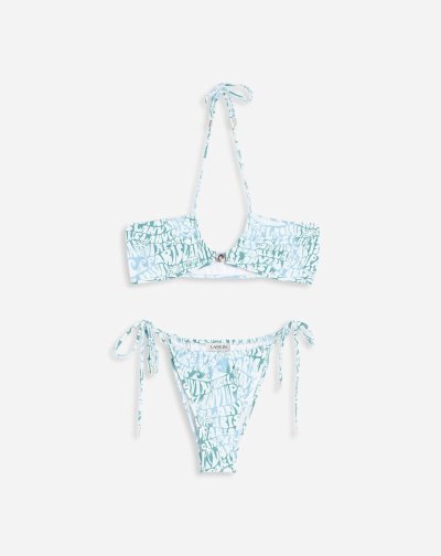 Bikini Lanvin Print Bikiny Damske Modre | SK38983