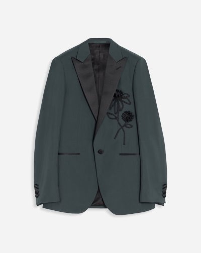 Bundy Lanvin Embroidered Jacket Panske Tmavo Zelene | SK70369