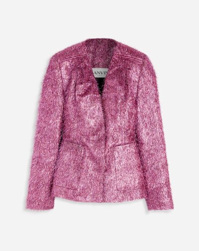 Bundy Lanvin Fitted Jacket With Removable Collar Damske Ruzove | SK39195