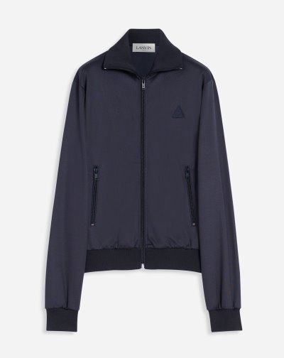 Bundy Lanvin Printed Lanvin Triangle Logo Jacket Panske Modre | SK80484