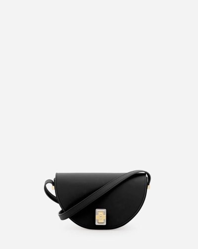 Crossbody Kabelka Lanvin Happymoon Kozene Crossbody Bag Mm Damske Čierne | SK09228