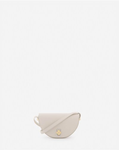 Crossbody Kabelka Lanvin Happymoon Kozene Crossbody Bag Sm Damske Krém | SK40906