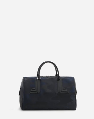Crossbody Kabelka Lanvin Nylon Duffle Bag L Panske Tmavo Modre | SK81964