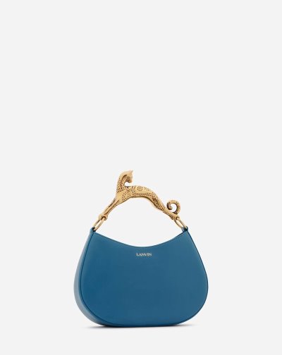 Hobo Taška Lanvin Hobo Cat Bag Sm In Lamb Kozene Damske Svetlo Modre | SK42866