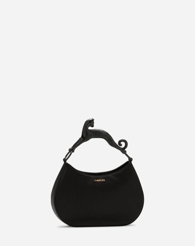 Hobo Taška Lanvin Satin Hobo Cat Bag Sm Damske Čierne | SK21015