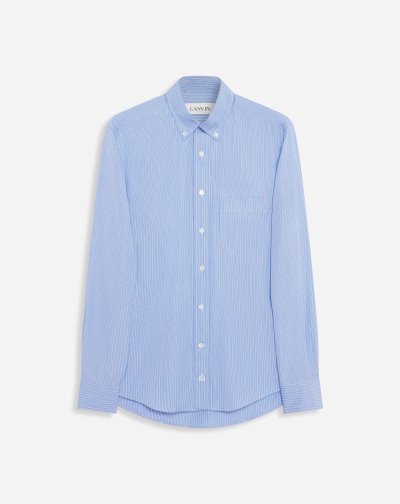 Kosele Lanvin Fitted Shirts Panske Svetlo Modre | SK61331