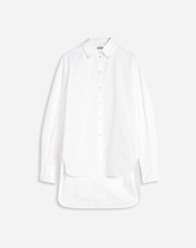 Kosele Lanvin Oversized Shirts Damske Biele | SK35777