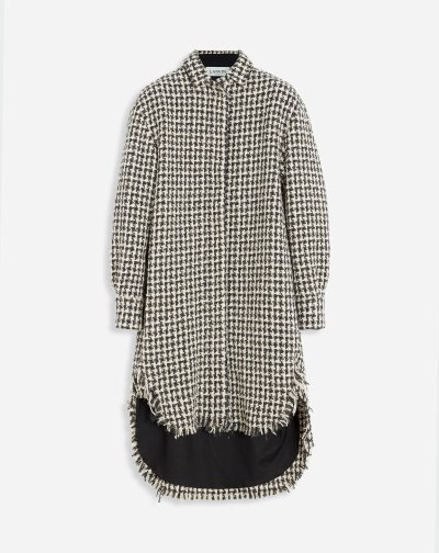Kosele Lanvin Tweed Shirt Saty Damske Béžové Čierne | SK31487