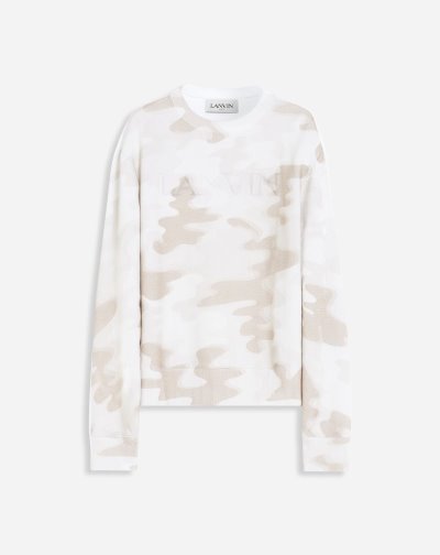 Mikiny Lanvin Camouflage Printed Sweatshirt Panske Béžové | SK50879