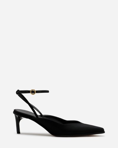 Mules Lanvin Arpège Grosgrain Sling Back Mule Damske Čierne | SK90699