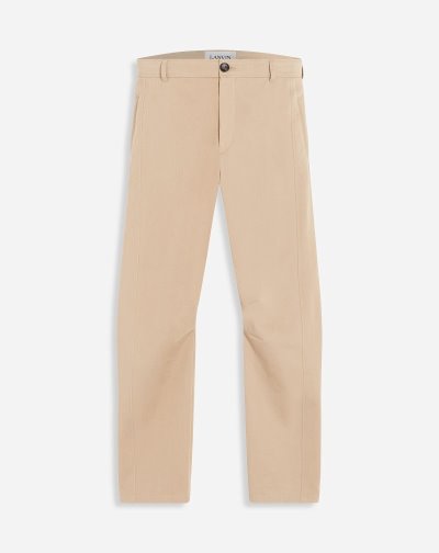 Nohavice Lanvin Zipped Slim Pants Panske Béžové | SK66917