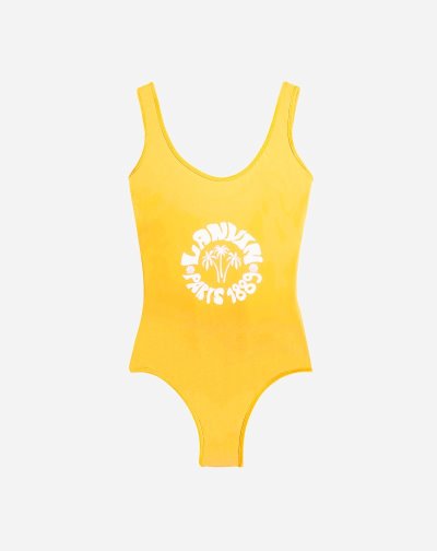 Plavky Lanvin Logo Swimsuits Damske Žlté | SK18109