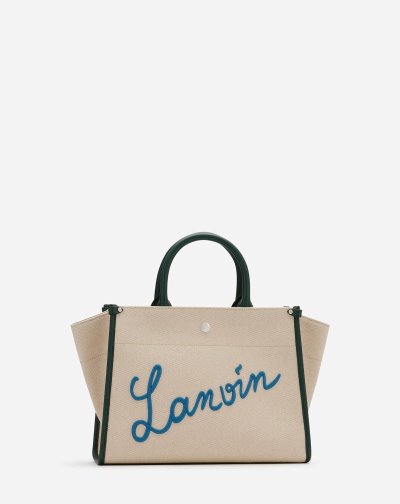 Prenosná Taška Lanvin Embroidered Platene In&Out Bag Sm Panske Zelene Modre | SK28078