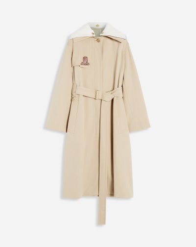 Pršiplášť Lanvin Trench Coat Damske Svetlo Béžové | SK54978