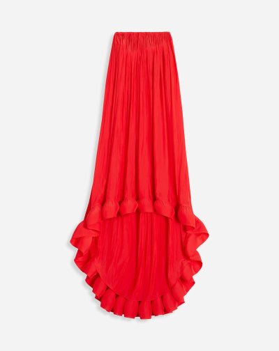 Saty Lanvin Bustier Charmeuse Tribute Saty Damske Červené | SK99491