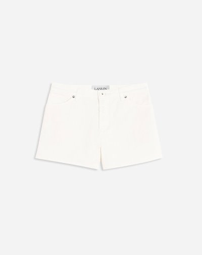 Sortky Lanvin Denim Shorts Damske Biele | SK21602