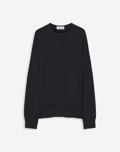 Svetre Lanvin Cashmere Round Neck Svetrove Saty Panske Čierne | SK72859