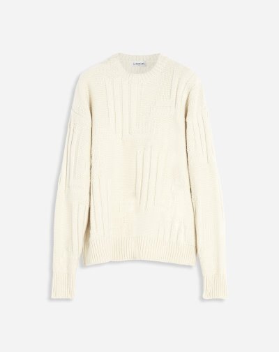 Svetre Lanvin Jl3d Thick Round Neck Svetrove Saty Panske Modre | SK77566