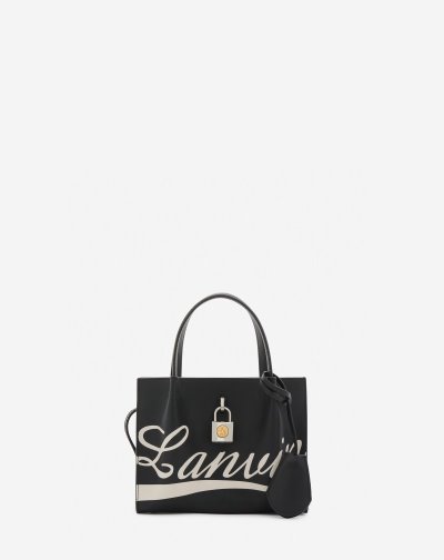 Tasky Lanvin Bogey Nano Kozene Day Bag Damske Čierne Biele | SK61985
