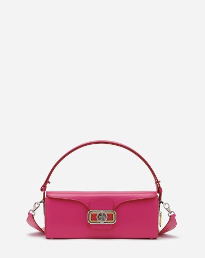 Tasky Lanvin Kozene Pencil Bag Mm Damske Ruzove | SK67637
