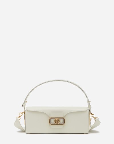 Tasky Lanvin Kozene Pencil Bag Mm Damske Krém | SK81354