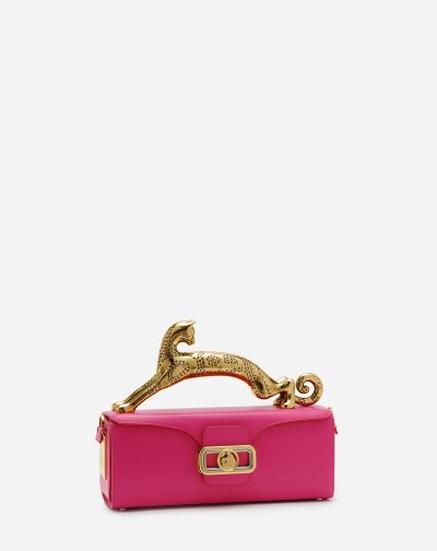 Tasky Lanvin Kozene Pencil Cat Bag Damske Ruzove | SK43470