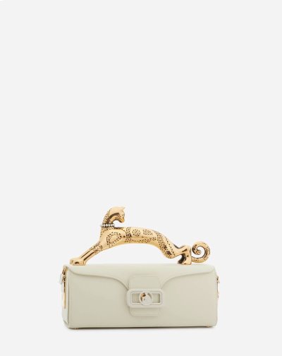 Tasky Lanvin Kozene Pencil Cat Bag Damske Biele | SK46122