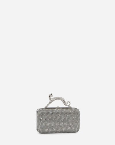 Tasky Lanvin Rhinestone Minaudiere Damske Strieborne | SK91822