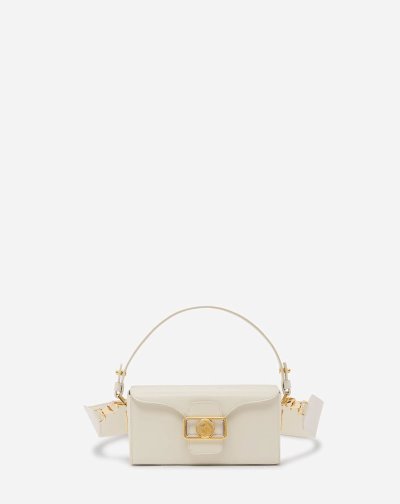 Tasky Lanvin Shiny Kozene Nano Pencil Bag Damske Krém | SK07180