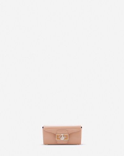 Tasky Lanvin Smooth Kozene Pico Pencil Bag Damske Ruzove | SK43929
