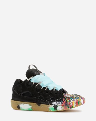 Tenisky Lanvin Gallery Dept. X Lanvin Kozene Curb Sneakers Panske Čierne | SK56142