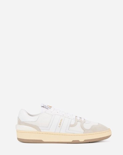 Tenisky Lanvin Kozene Clay Low-top Sneakers Panske Biele | SK22400