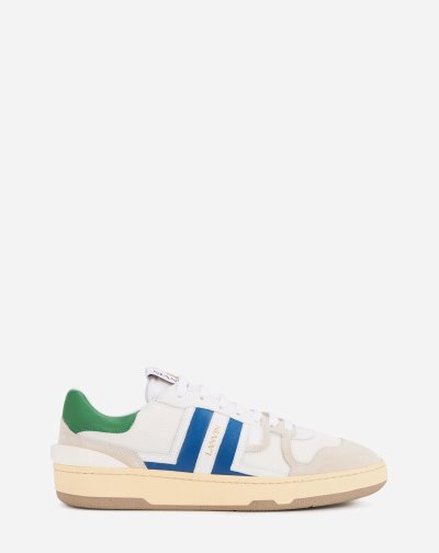 Tenisky Lanvin Kozene Clay Low-top Sneakers Panske Biele | SK69905