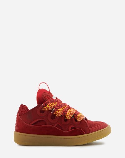 Tenisky Lanvin Kozene Curb Sneakers Damske Červené | SK13559