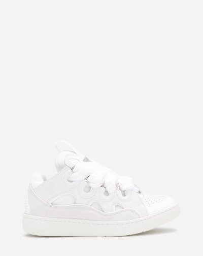 Tenisky Lanvin Kozene Curb Sneakers Damske Biele | SK45283