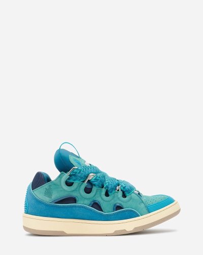 Tenisky Lanvin Kozene Curb Sneakers Damske Tyrkysové | SK68455