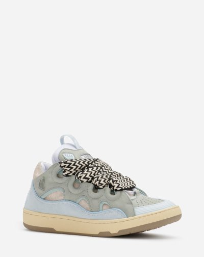 Tenisky Lanvin Kozene Curb Sneakers Damske Svetlo Modre | SK75513