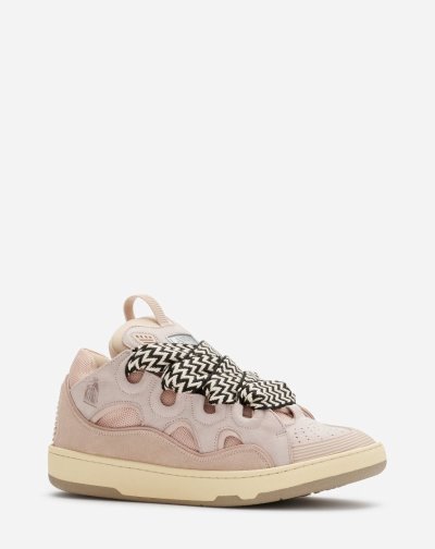 Tenisky Lanvin Kozene Curb Sneakers Damske Bordove | SK75596