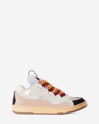 Tenisky Lanvin Kozene Curb Sneakers Panske Biele | SK05250