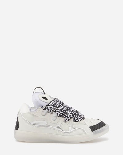 Tenisky Lanvin Kozene Curb Sneakers Panske Biele | SK07253