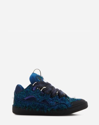 Tenisky Lanvin Kozene Curb Sneakers Panske Modre | SK08967