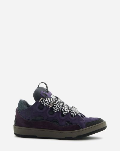 Tenisky Lanvin Kozene Curb Sneakers Panske Modre | SK16199