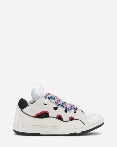 Tenisky Lanvin Kozene Curb Sneakers Panske Modre | SK26183