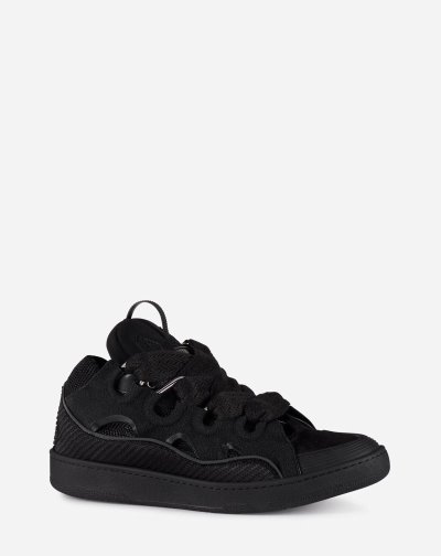 Tenisky Lanvin Kozene Curb Sneakers Panske Čierne | SK27290