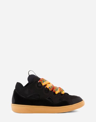 Tenisky Lanvin Kozene Curb Sneakers Panske Čierne | SK80015
