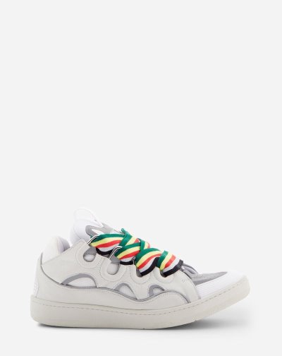 Tenisky Lanvin Kozene Curb Sneakers Panske Biele | SK85363