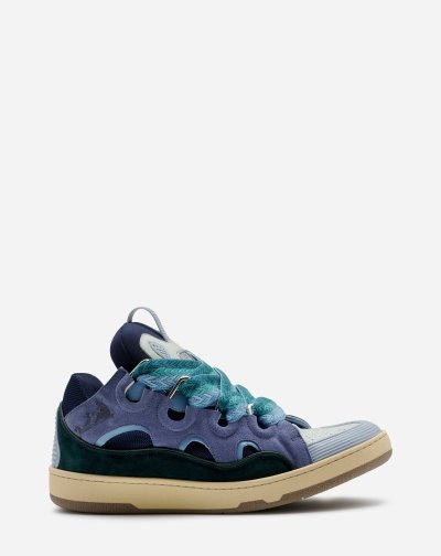Tenisky Lanvin Kozene Curb Sneakers Panske Modre | SK95592