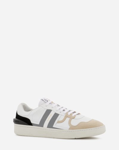 Tenisky Lanvin Low Clay Sneakers In Kozene Panske Biele Strieborne | SK71543