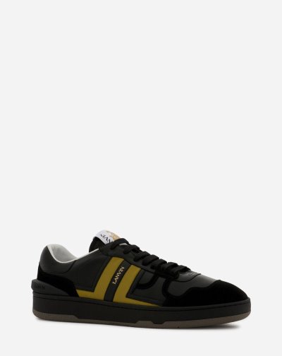 Tenisky Lanvin Low Clay Sneakers In Kozene Panske Čierne Zlate | SK86913