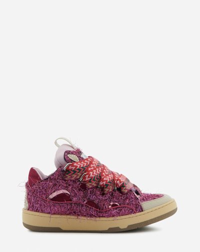 Tenisky Lanvin Lurex Curb Sneakers Damske Ruzove | SK22031
